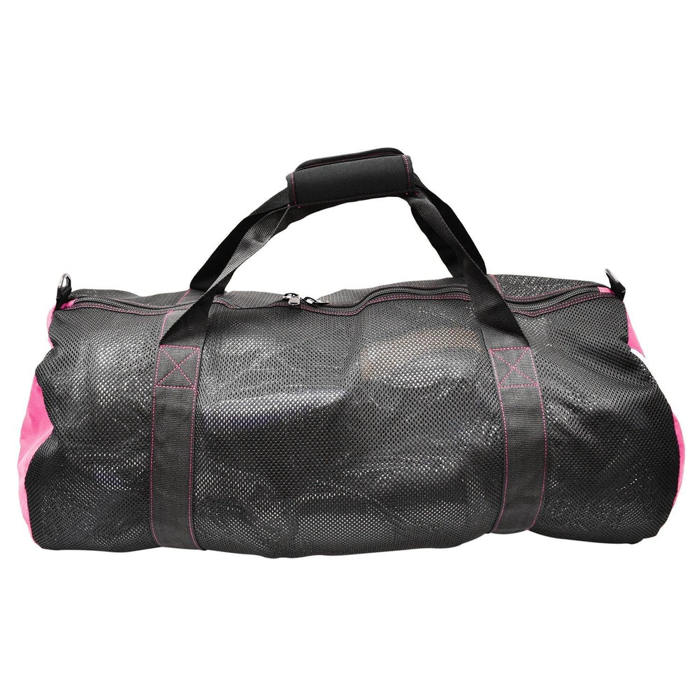 Scuba Choice Collapsible Mesh Duffle Bag for Dive Equipment w/Shoulder Strap, Pink - Scuba Choice