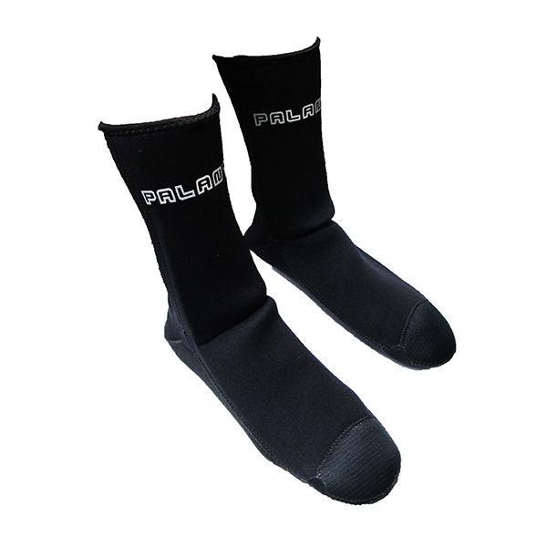 Spearfishing Scuba Dive Palantic Black 3mm Neoprene Socks Extra Warmth Titanium - Scuba Choice