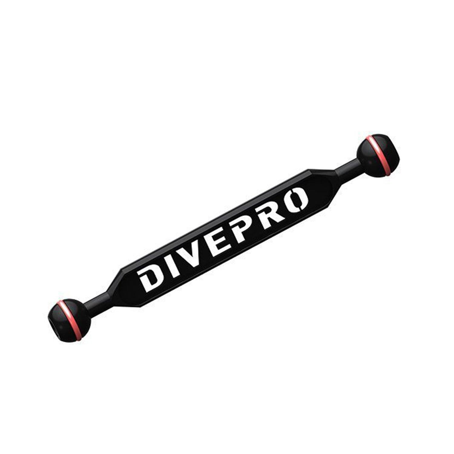 DIVEPRO Z12A 6" Double 1" Ball Arm for Underwater Lighting Systems - Scuba Choice