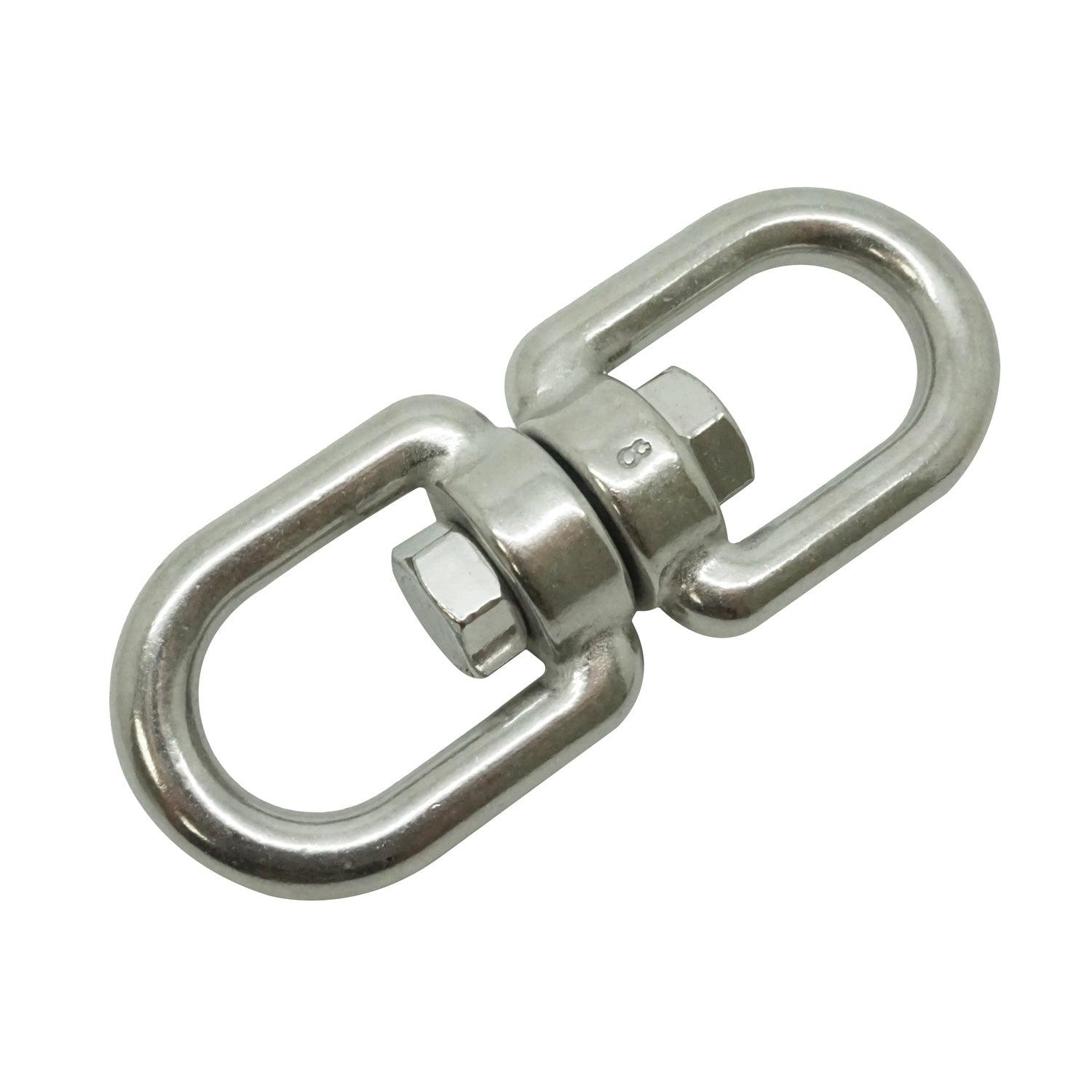 Boat Marine Clip 9cm Stainless Steel Swivel Double Eye Hook - Scuba Choice