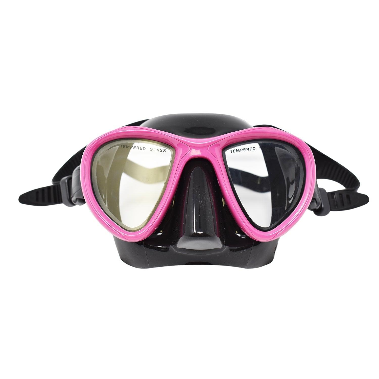 Palantic Black/Pink Compact Dive Mask - Scuba Choice