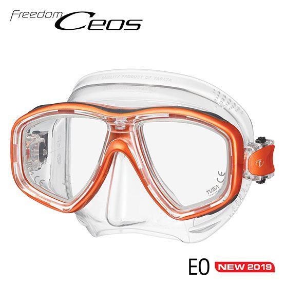 Tusa Ceos Mask - Energy Orange - Scuba Choice