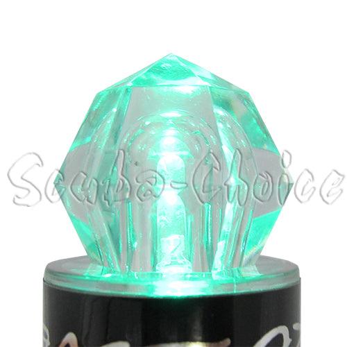 Scuba Choice Diamond Shape Water Activated Mini Safety LED Flash light, Green - Scuba Choice