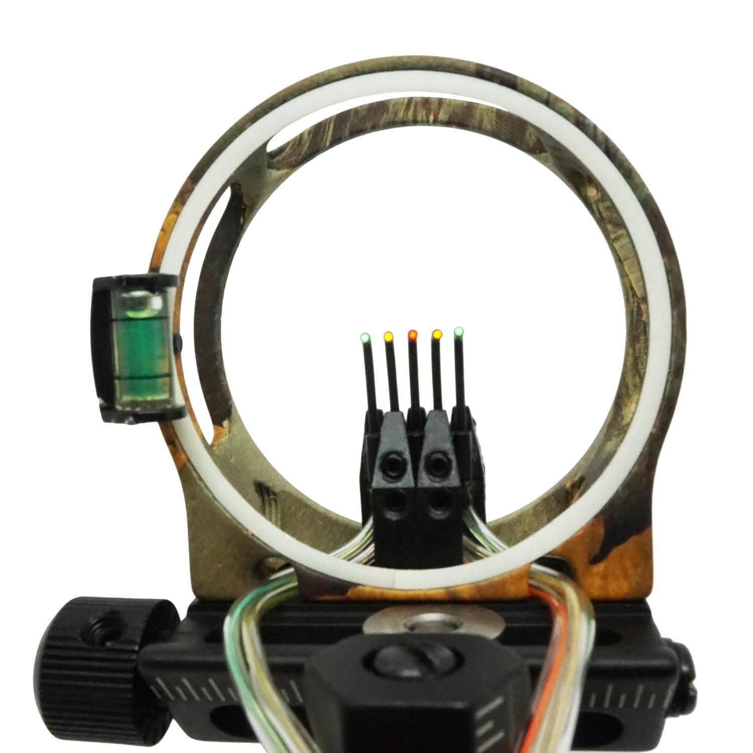 Safari Choice Archery 5-Pin Matt Anodize Bow Sight, Camouflage - Scuba Choice