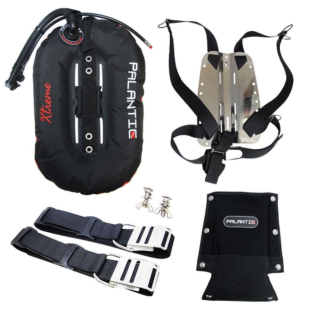 Palantic Xtreme 40lbs Donut Wing Single Tank w/ SS Backplate & Harness Basic Set - Scuba Choice