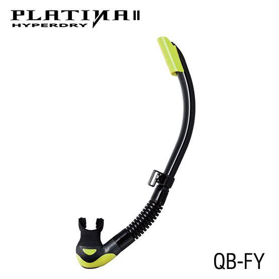 Tusa Platina Hyperdry Ii Scuba Diving Snorkel - Black/Yellow - Scuba Choice