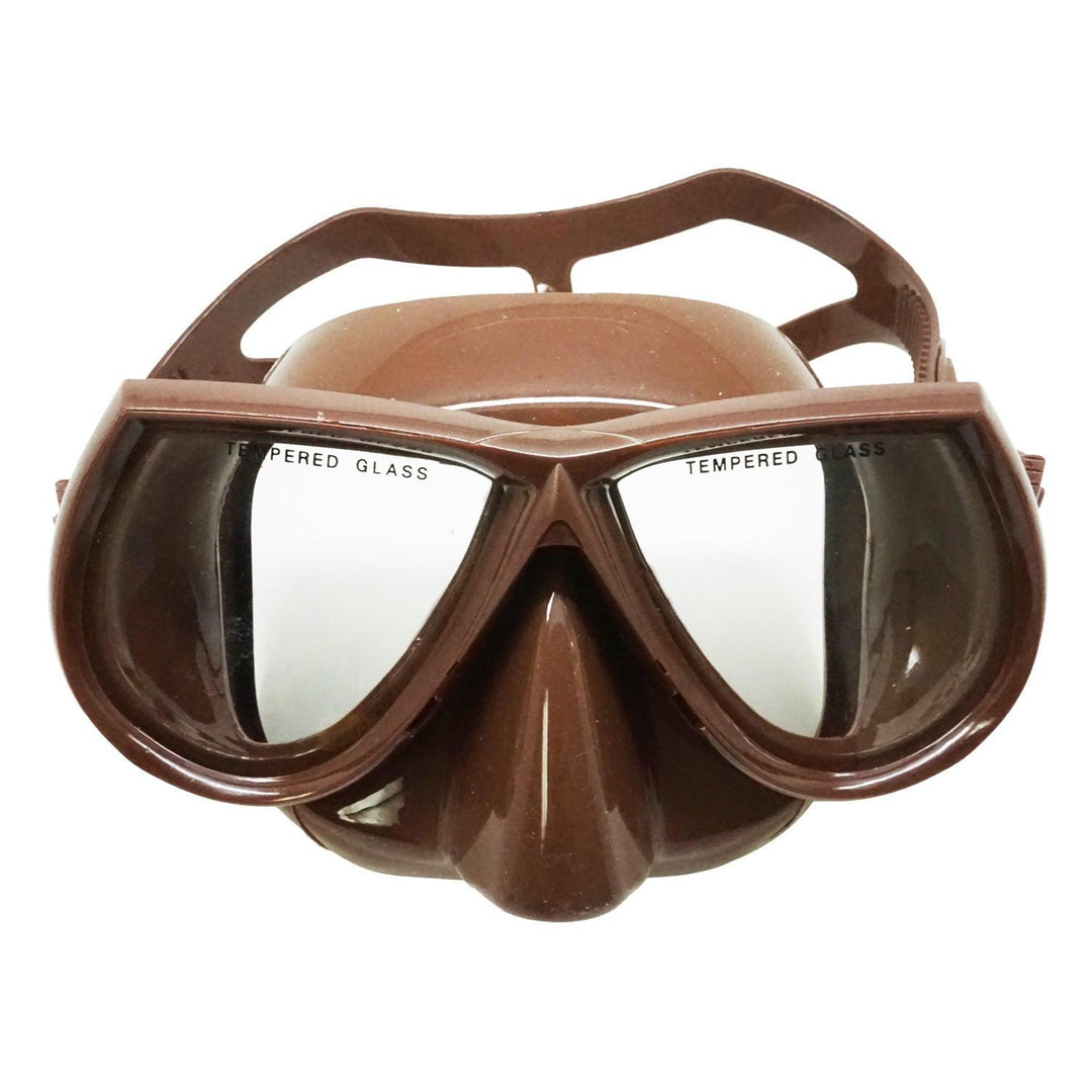 Palantic Spearfishing Free Dive Low Volume Brown Silicone Mask - Scuba Choice
