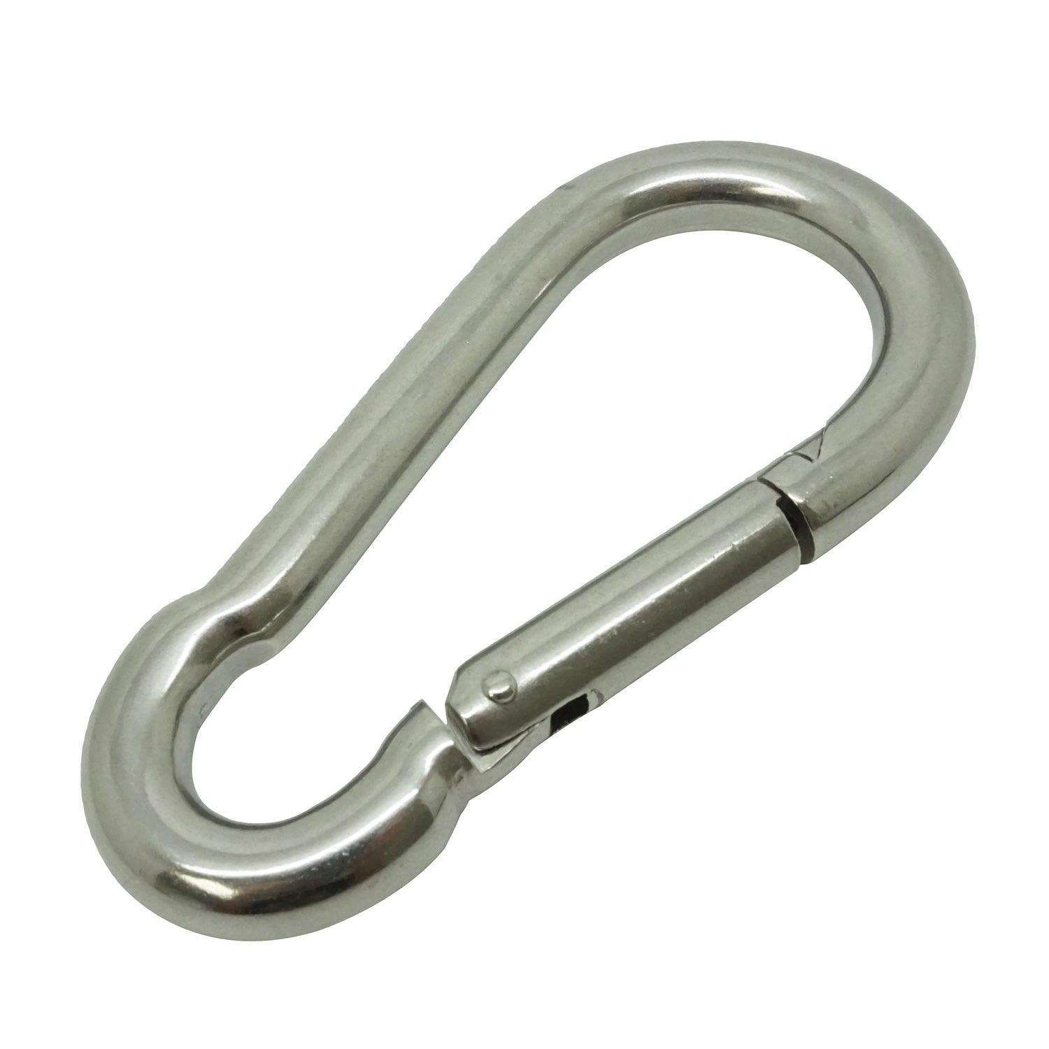 Boat Marine Clip 10cm Stainless Steel Snap Hook Carabiner 11mm Opening - Scuba Choice