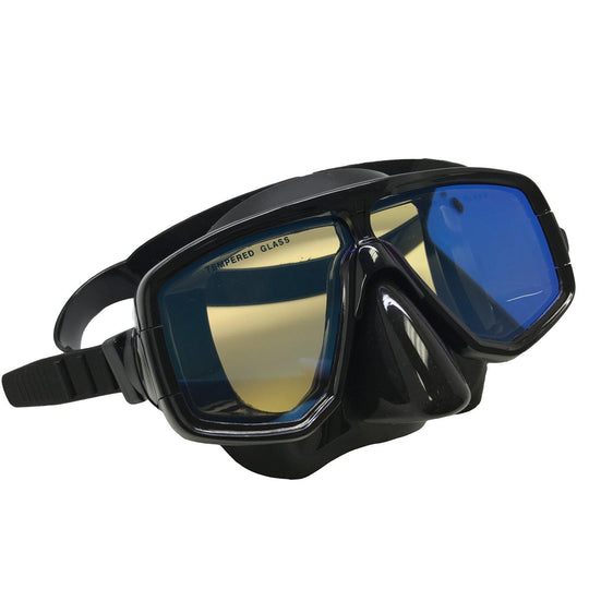Scuba Choice Silicone Dive Mask With Blue Mirror Coated Lense - Scuba Choice