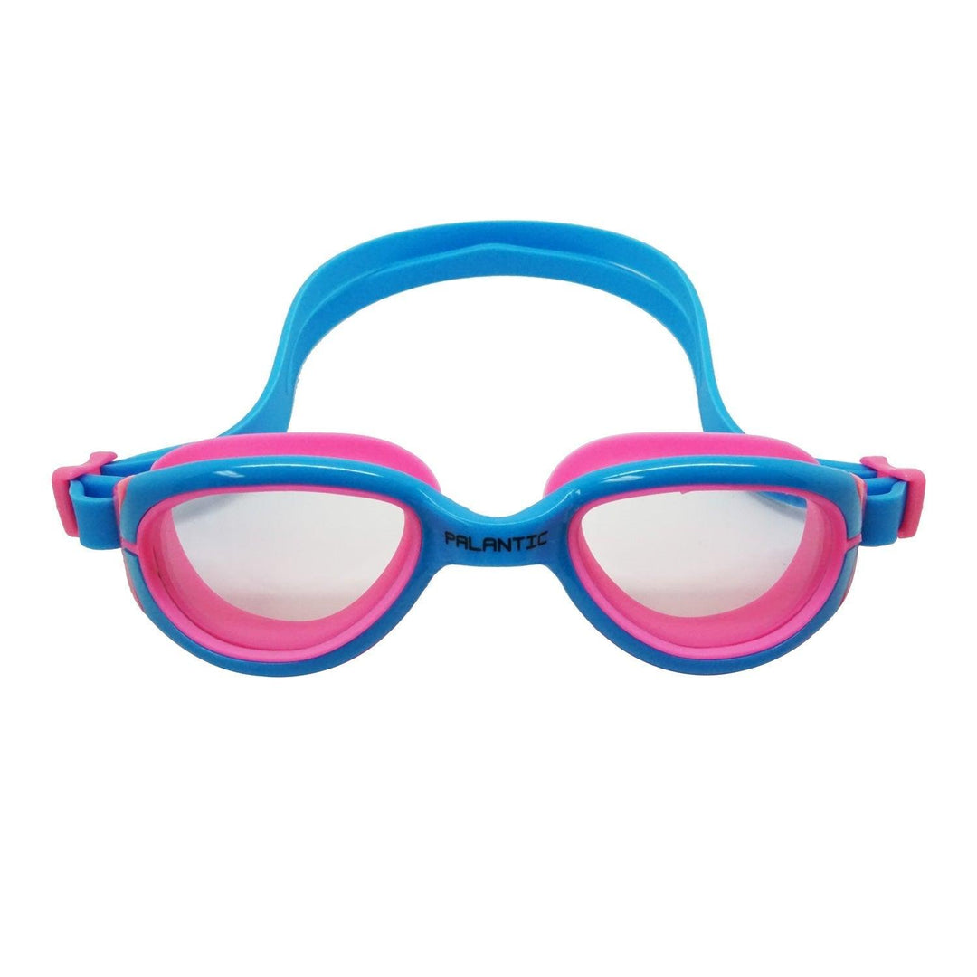 Palantic Jr. Silicone Swim Goggles, Blue/Pink - Scuba Choice