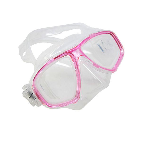 Palantic M36 Translucent Pink RX Farsighted Gauge Reader Lenses Dive/Snorkeling Mask - Scuba Choice