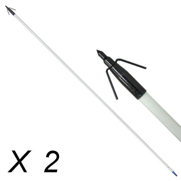 33.5" Archery Bow Fishing Fish Hunting Arrow head with Black Torpedo Tip x 2 - Scuba Choice