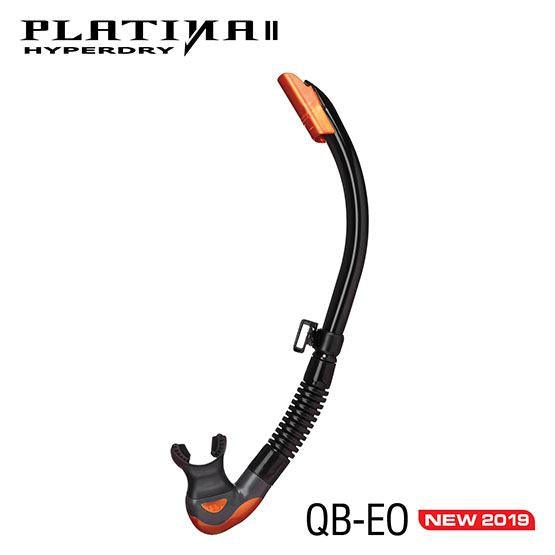 Tusa Platina Hyperdry Ii Scuba Diving Snorkel - Black/Energy Orange - Scuba Choice