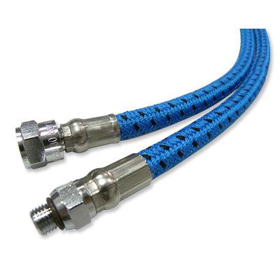 Scuba Choice 26" Low Pressure Nylon Braided Hose for 2nd Stage Reg and Octo, Blue - Scuba Choice