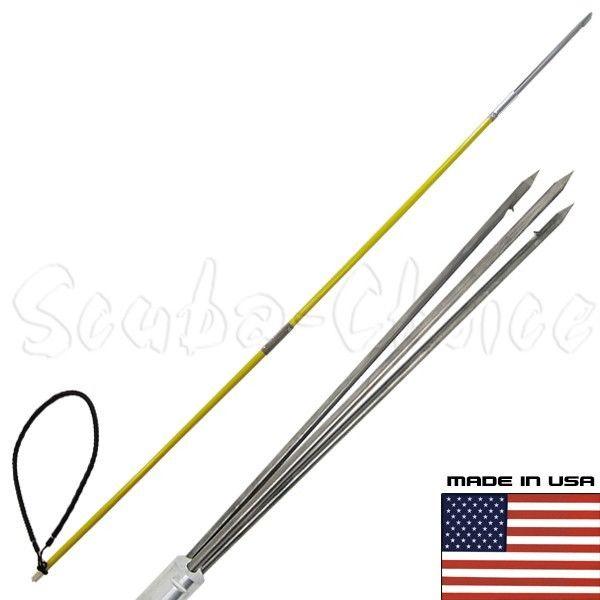 7' ft Travel Spearfishing Two-Piece Fiber Glass Pole Spear 3 Prong Paralyzer Tip - Scuba Choice