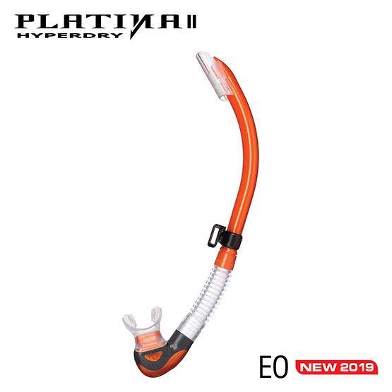 Tusa Platina Hyperdry Ii Scuba Diving Snorkel - Energy Orange - Scuba Choice