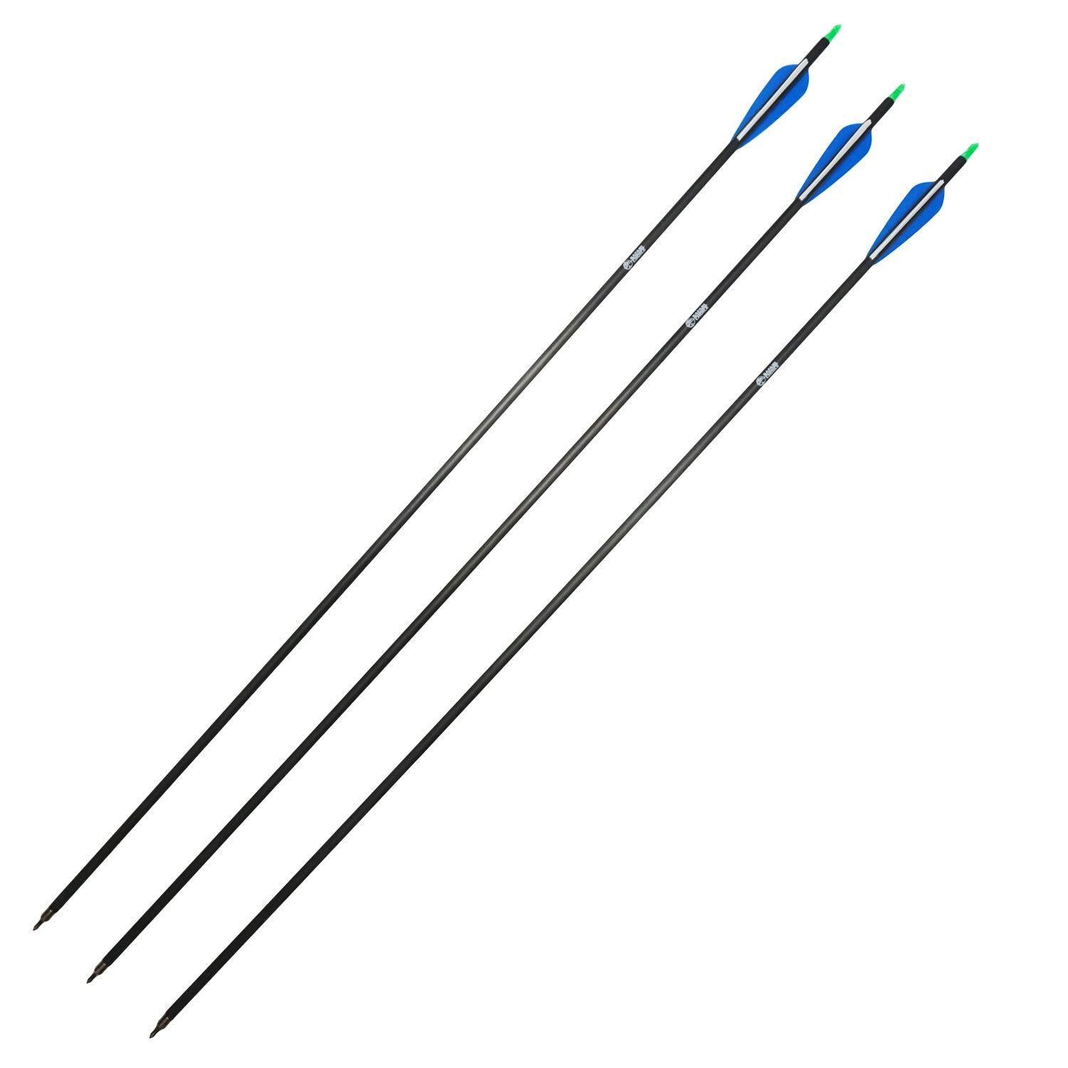 Safari Choice Archery 33" Carbon Hunting Arrows, 3pc pack - Scuba Choice