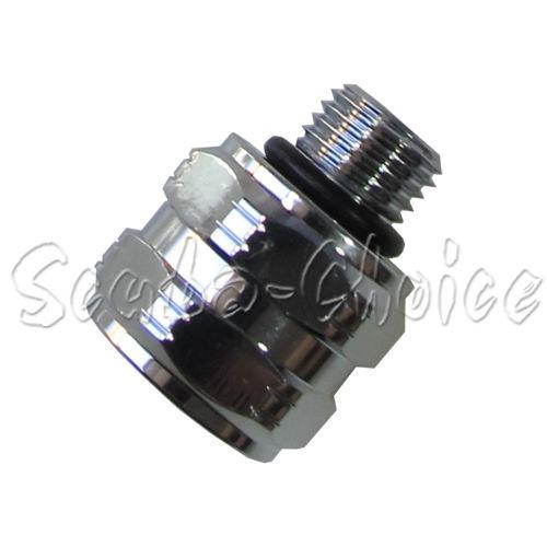 Scuba Adaptor M-3/8-24 F-7/16-20 AS568-011 N70 | 3/8-24 UNF-2A | 7/16-20 UNF-2B - Scuba Choice