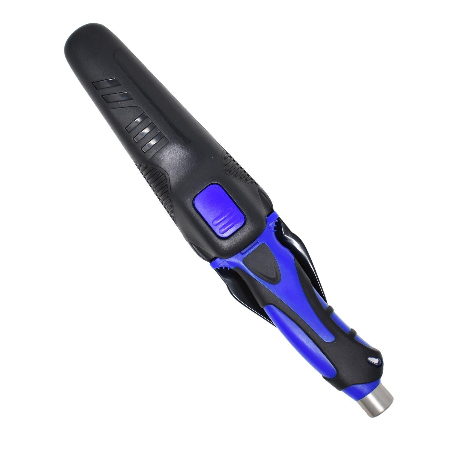 Scuba Choice 10.5" Heavy Duty Stainless Steel Blue Point-Tip Knife w/ 2 Straps - Scuba Choice