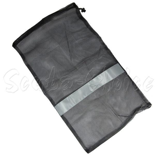 Scuba Choice Dive Drawstring Gray Mesh Bag for Wetsuit or Gear 31" x 18" - Scuba Choice