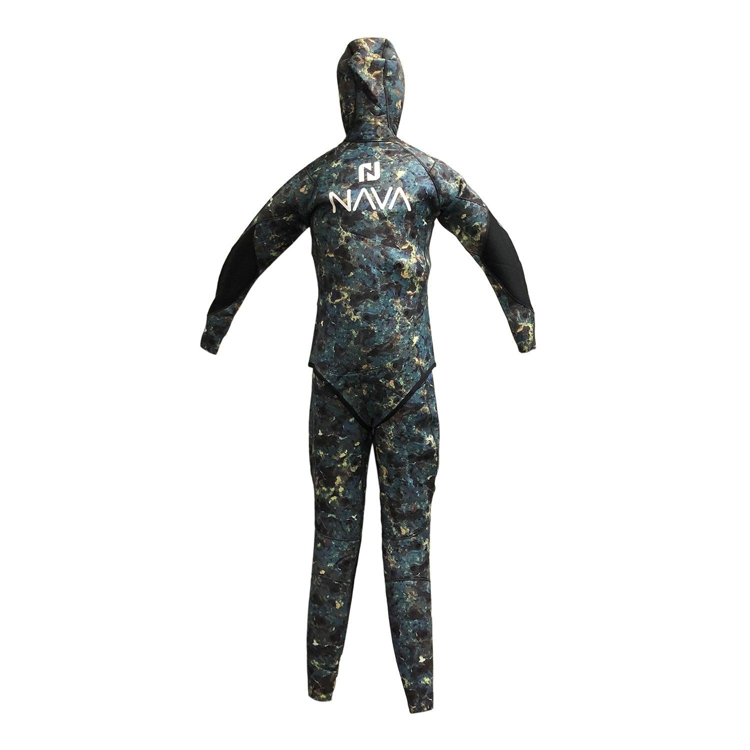 NAVA Azores 3.5mm Green Camo Wetsuit - Scuba Choice