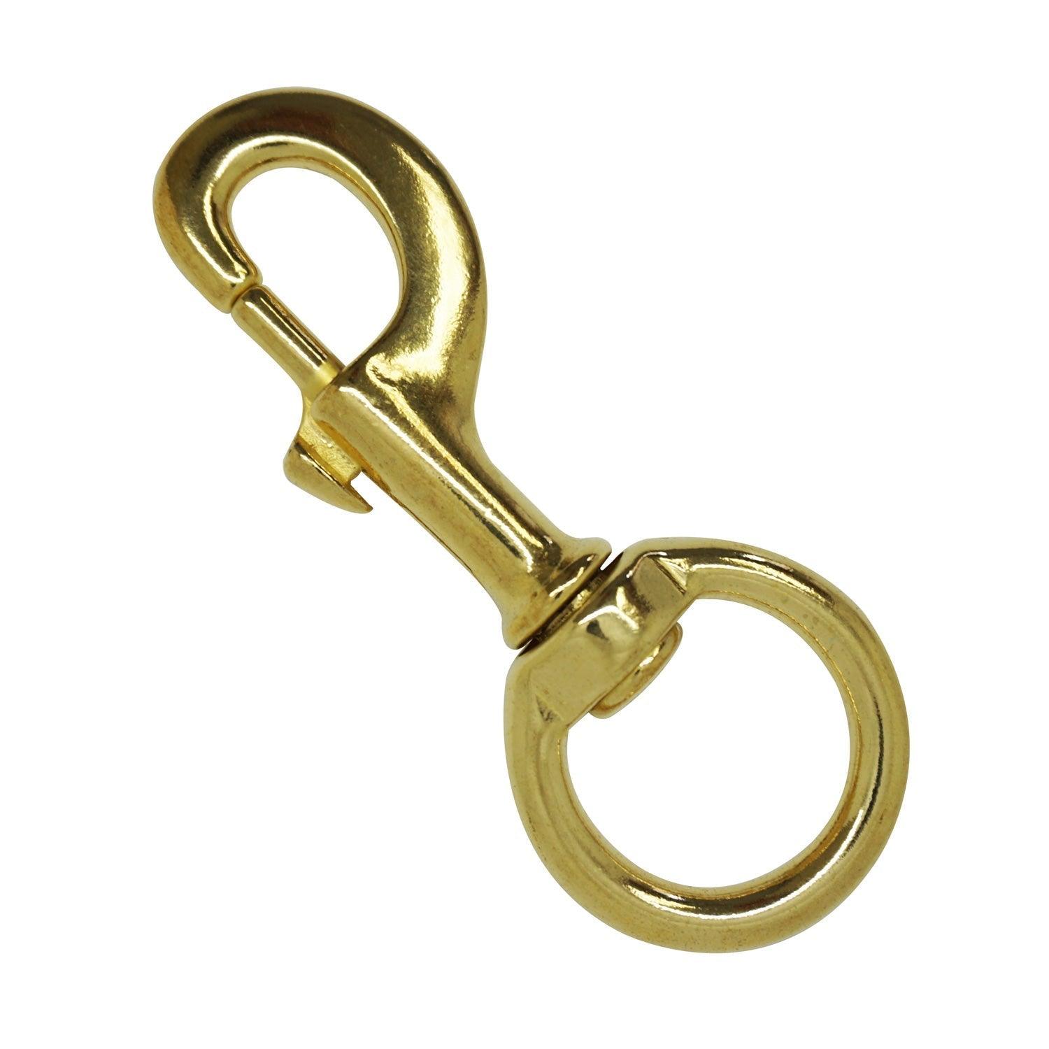 Scuba Choice 4.6" Brass Swivel Eye Snap Hook Clip, 14.8mm Opening - Scuba Choice