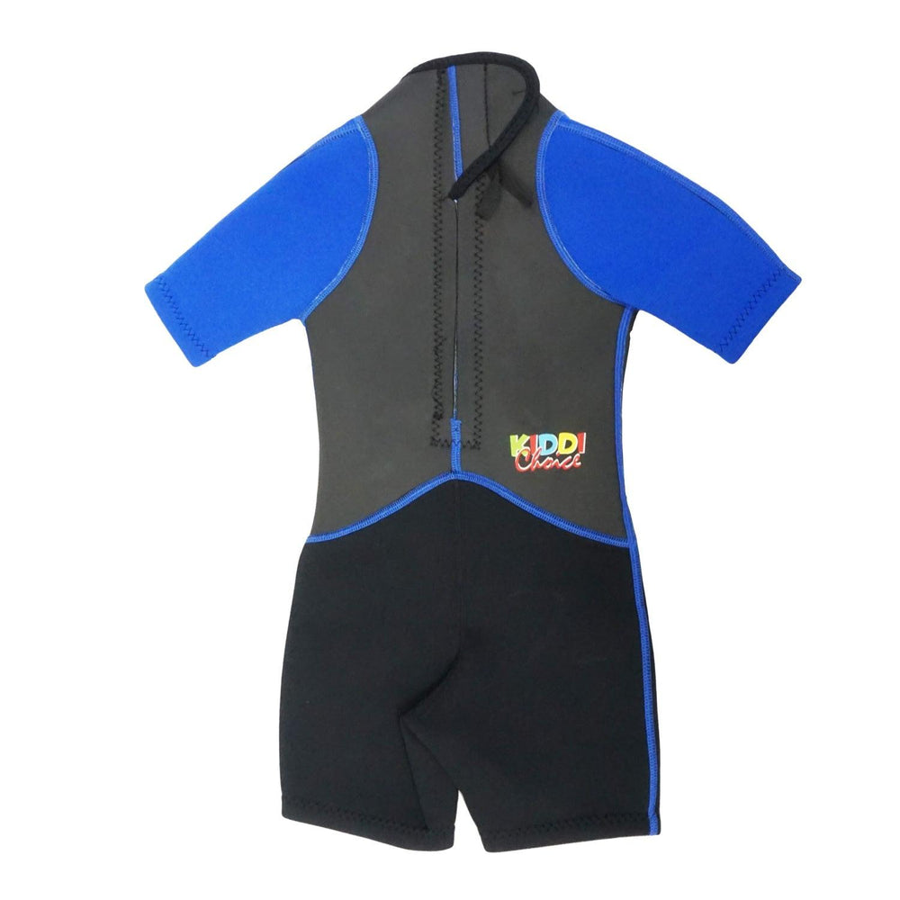 Kiddi Choice Kids 2.5mm Neoprene Short Sleeve Wetsuit Black/Blue - Scuba Choice