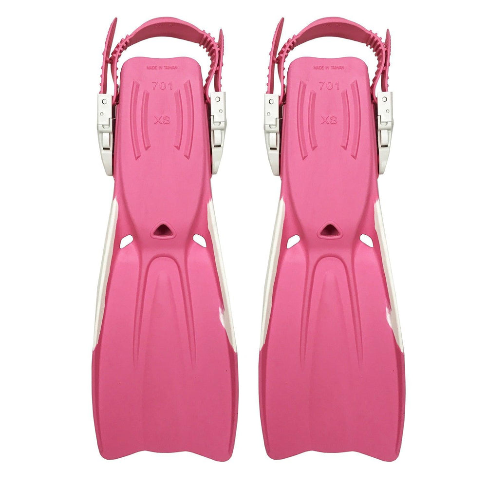 Scuba Choice Palantic Open Heel Rubber Dive Fins with Bag, Pink - Scuba Choice