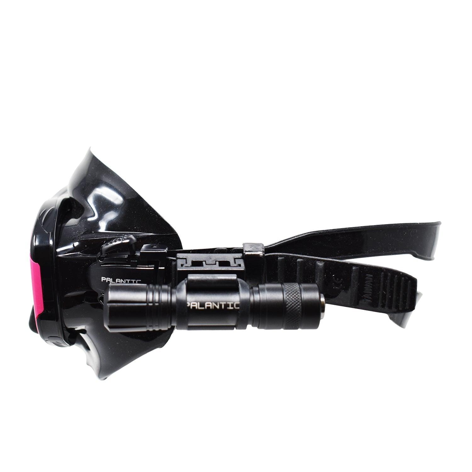 Palantic Pro-One Aluminum LED Dive Light Torch w/ Mask Mount - Scuba Choice