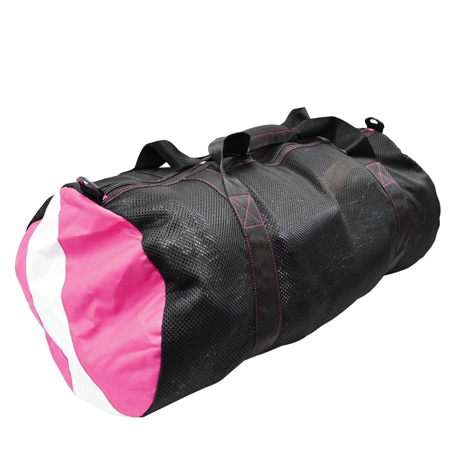 Scuba Choice Collapsible Mesh Duffle Bag for Dive Equipment w/Shoulder Strap, Pink - Scuba Choice