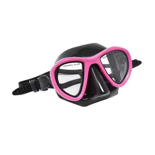 Palantic Black/Pink Compact Dive Mask - Scuba Choice