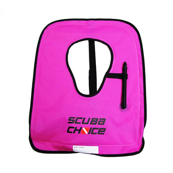 Scuba Diving Snorkeling Adult Purple Snorkel Vest w/ Name Box, Size Large - Scuba Choice