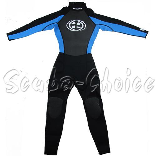 Maui & Sons 3/2 mm Boy's Neoprene Long Sleeve Surfing Suit Black/Blue - Scuba Choice
