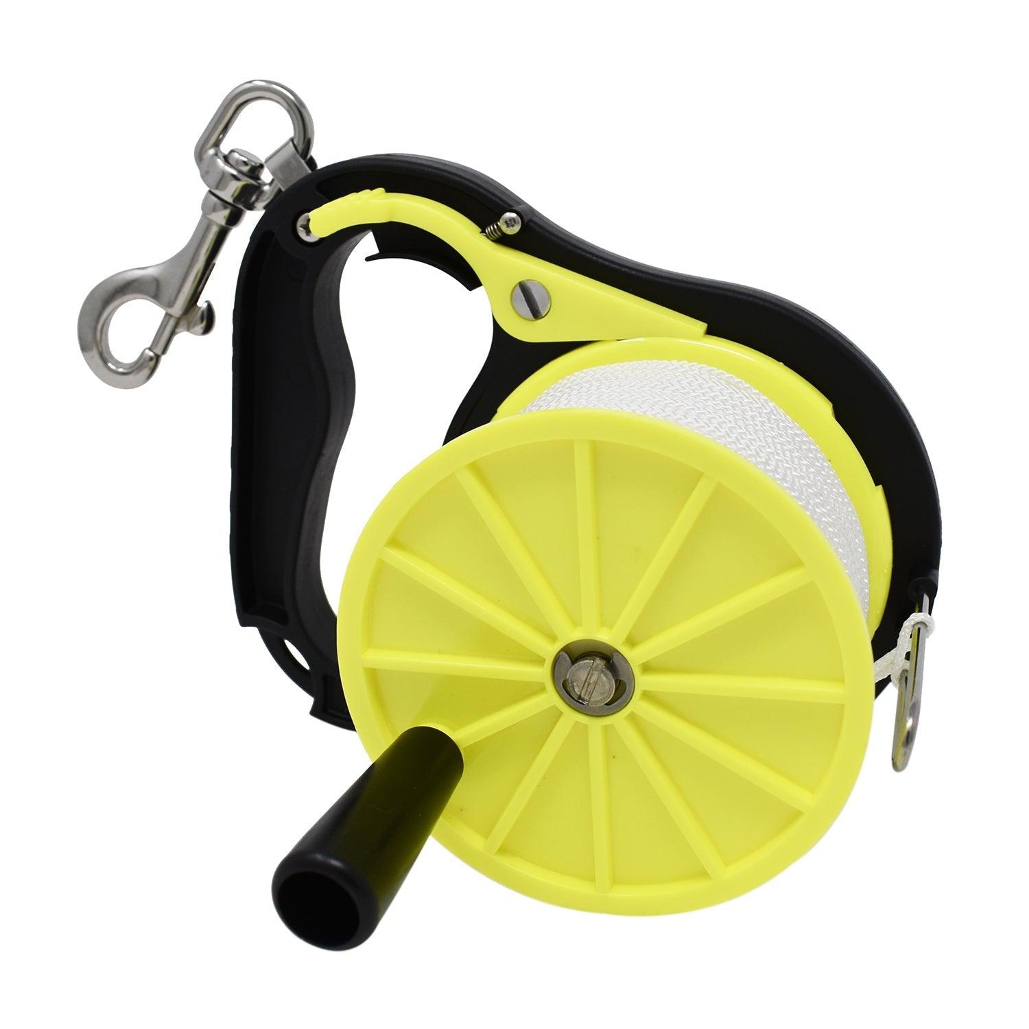 Scuba Choice 270ft Plastic Wreck Reel, Yellow - Scuba Choice