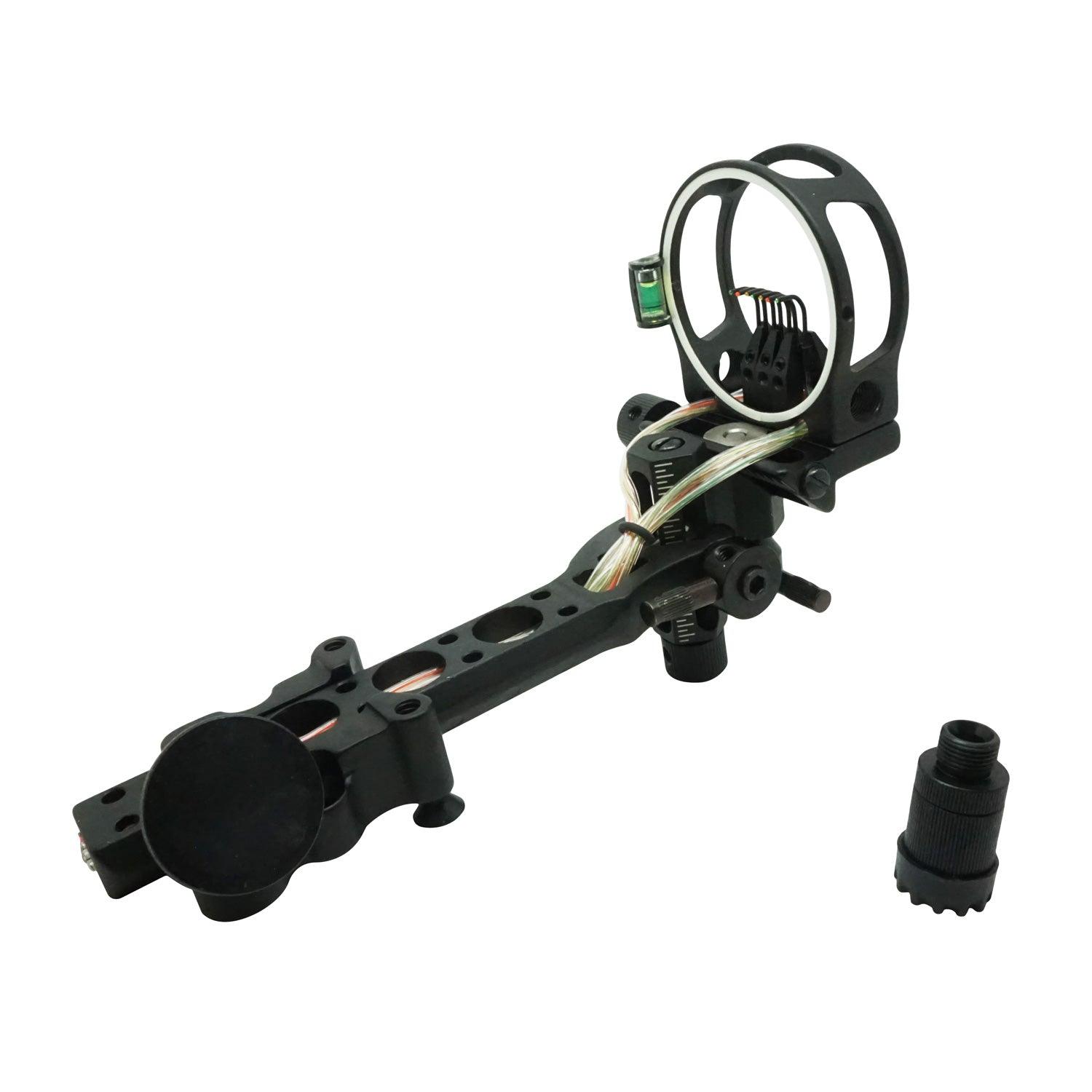 Safari Choice Archery 7-Pin 0.019" Bow Sight w/ Detachable Bracket, Black - Scuba Choice