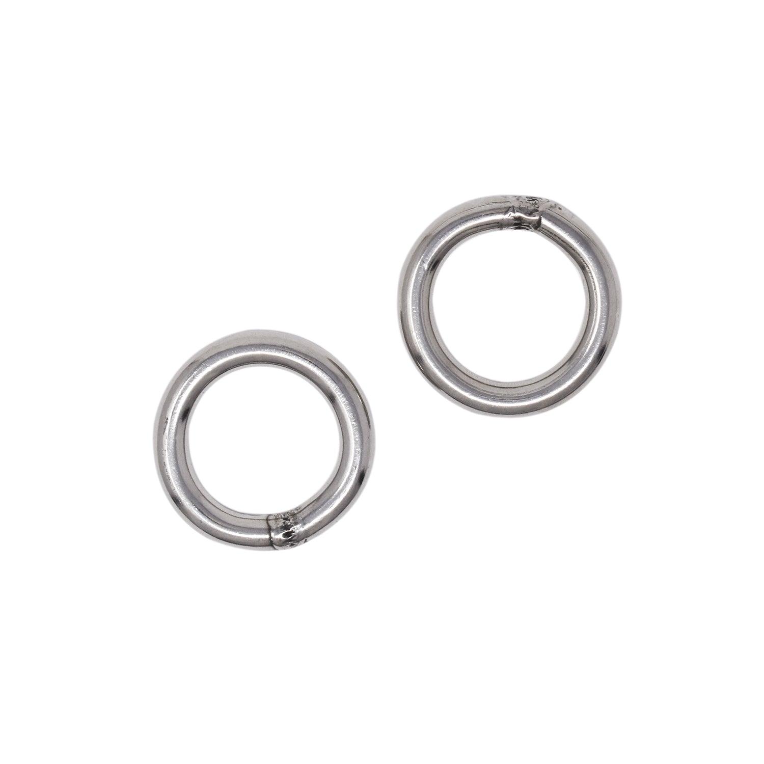 Scuba Choice 316 Stainless Steel Welded Round Ring 6mm x 25mm (1/4" x 1"), 2pc - Scuba Choice