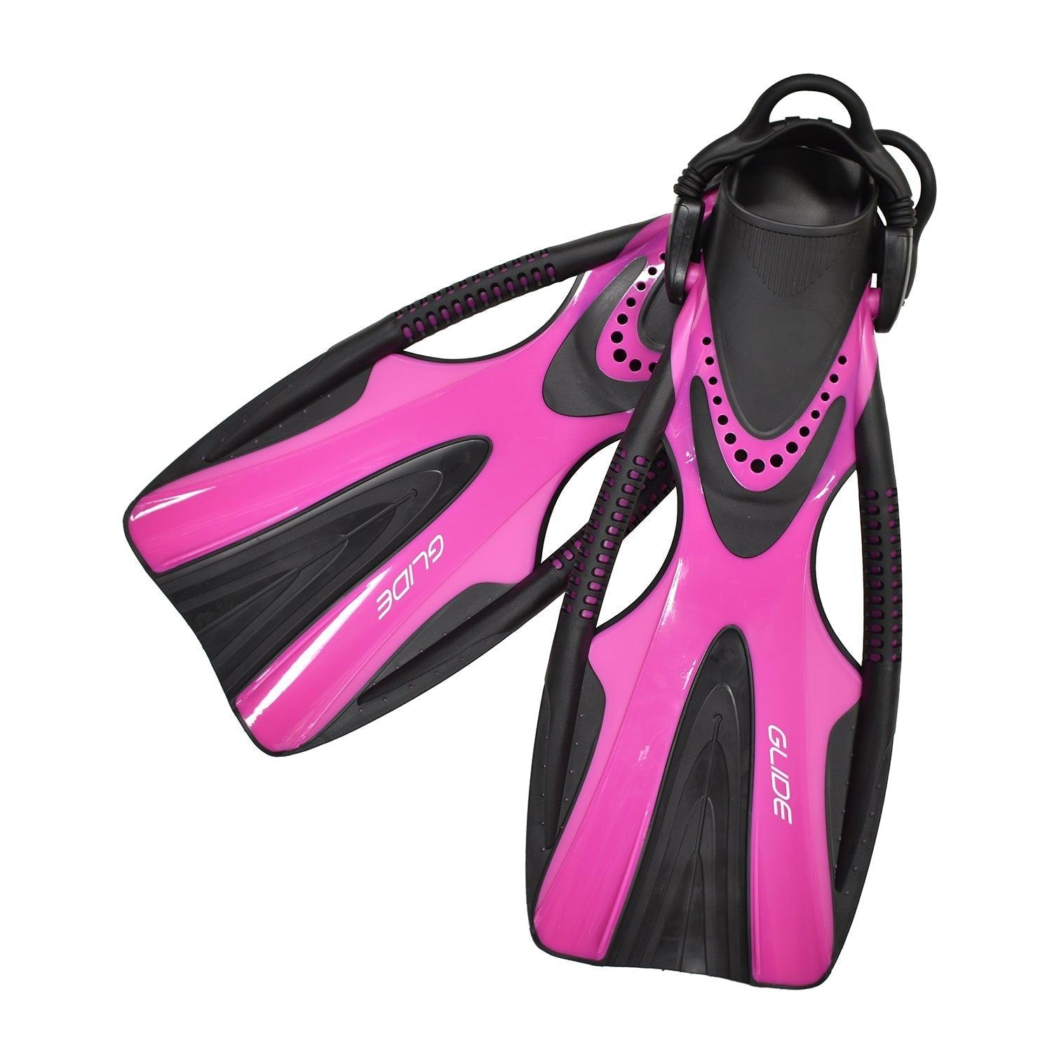 Scuba Choice Glide Magenda Lady's Dive Fin with Bungee Strap - Scuba Choice