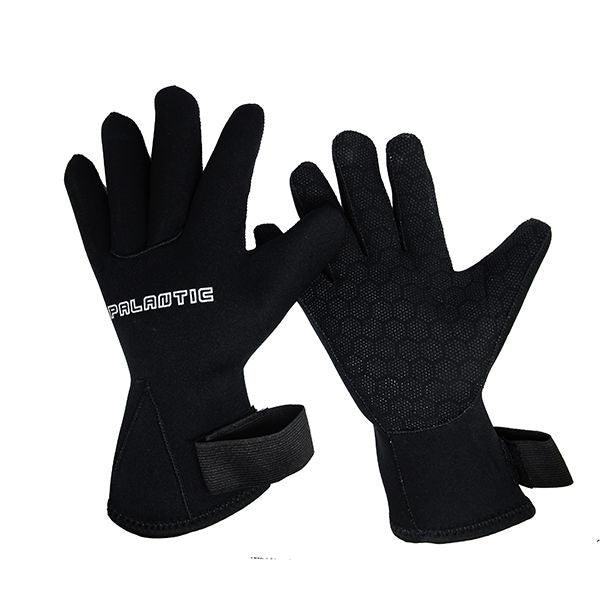 Spearfishing Palantic Black 3mm Neoprene Gloves Extra Warmth Titanium Coating - Scuba Choice