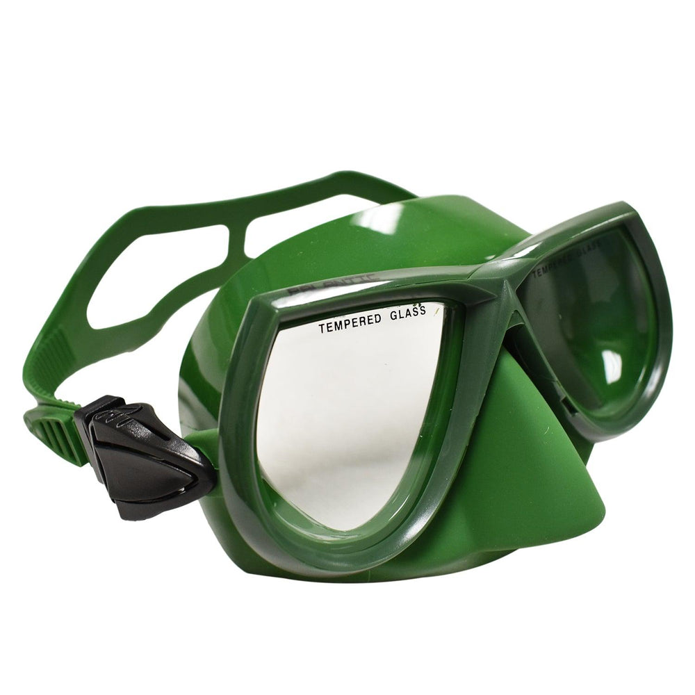 Scuba Diving Spearfishing Free Dive Low Volume Green Silicone Mask - Scuba Choice