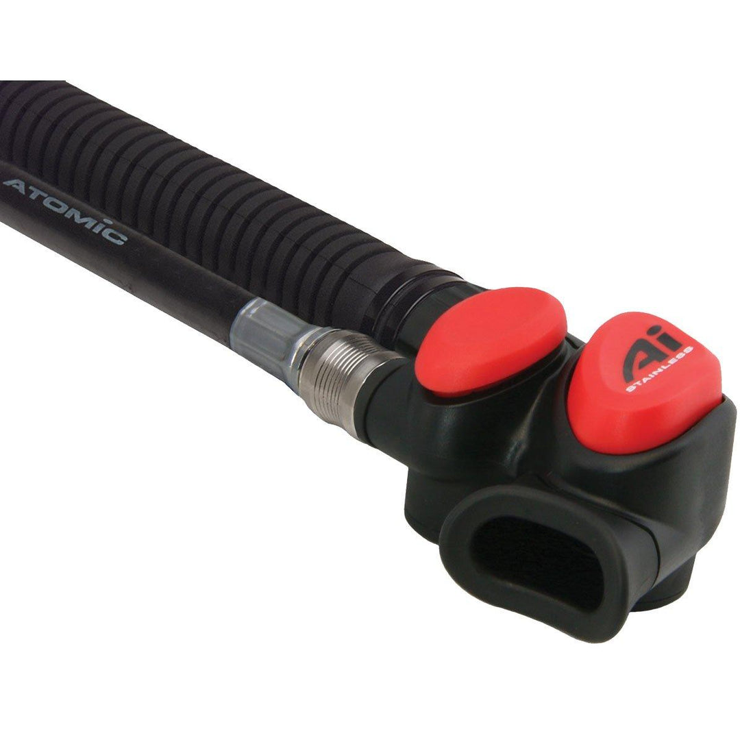 Atomic Ai Power Inflator - Stainless Steel, Red - Scuba Choice