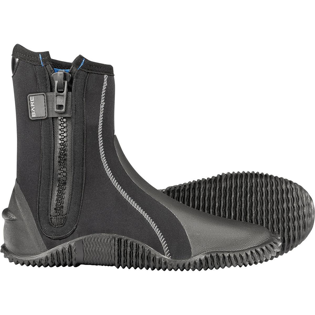 Bare 5mm S-Flex Boot, Black - Scuba Choice