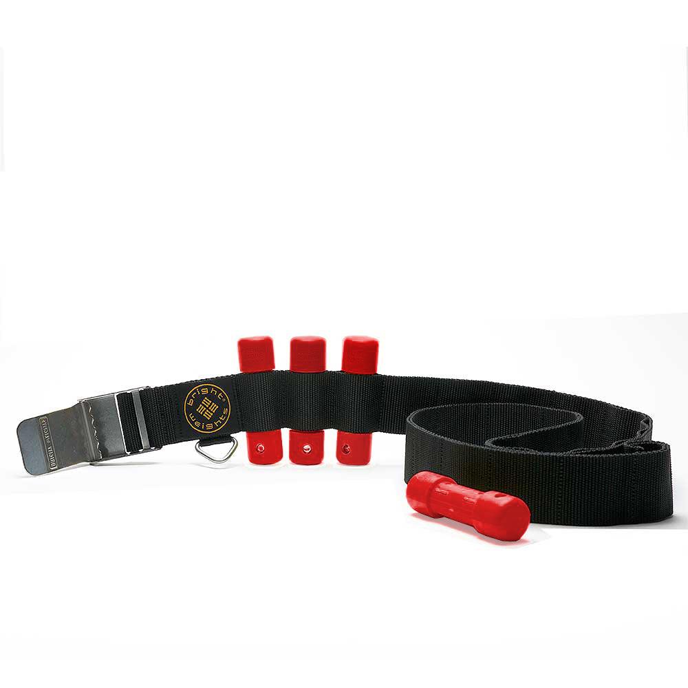 Scuba Diving Black Weight Belt w/4PCs Red Slug Weights Set - Scuba Choice