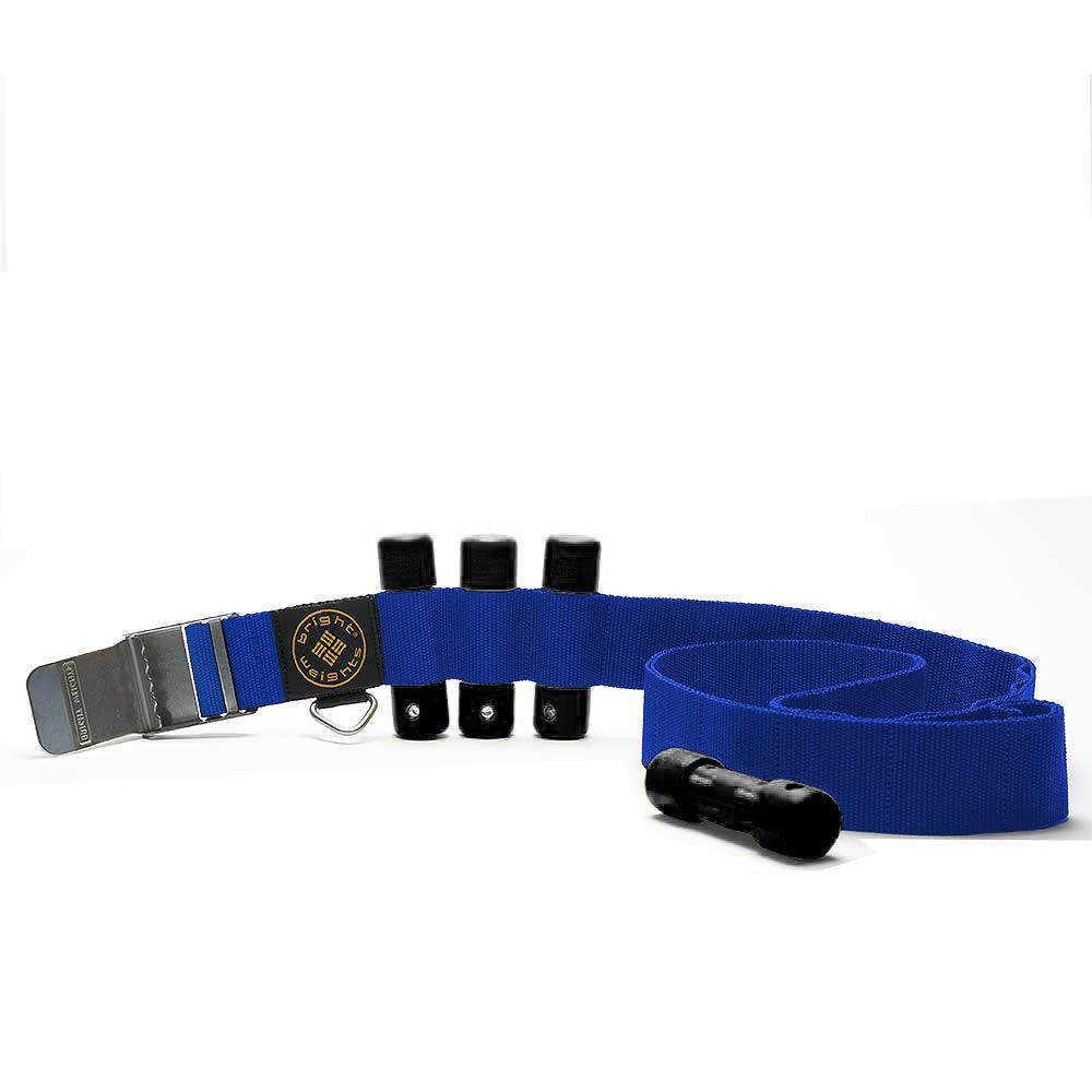 Scuba Diving Blue Weight Belt w/4PCs Black Slug Weights Set - Scuba Choice