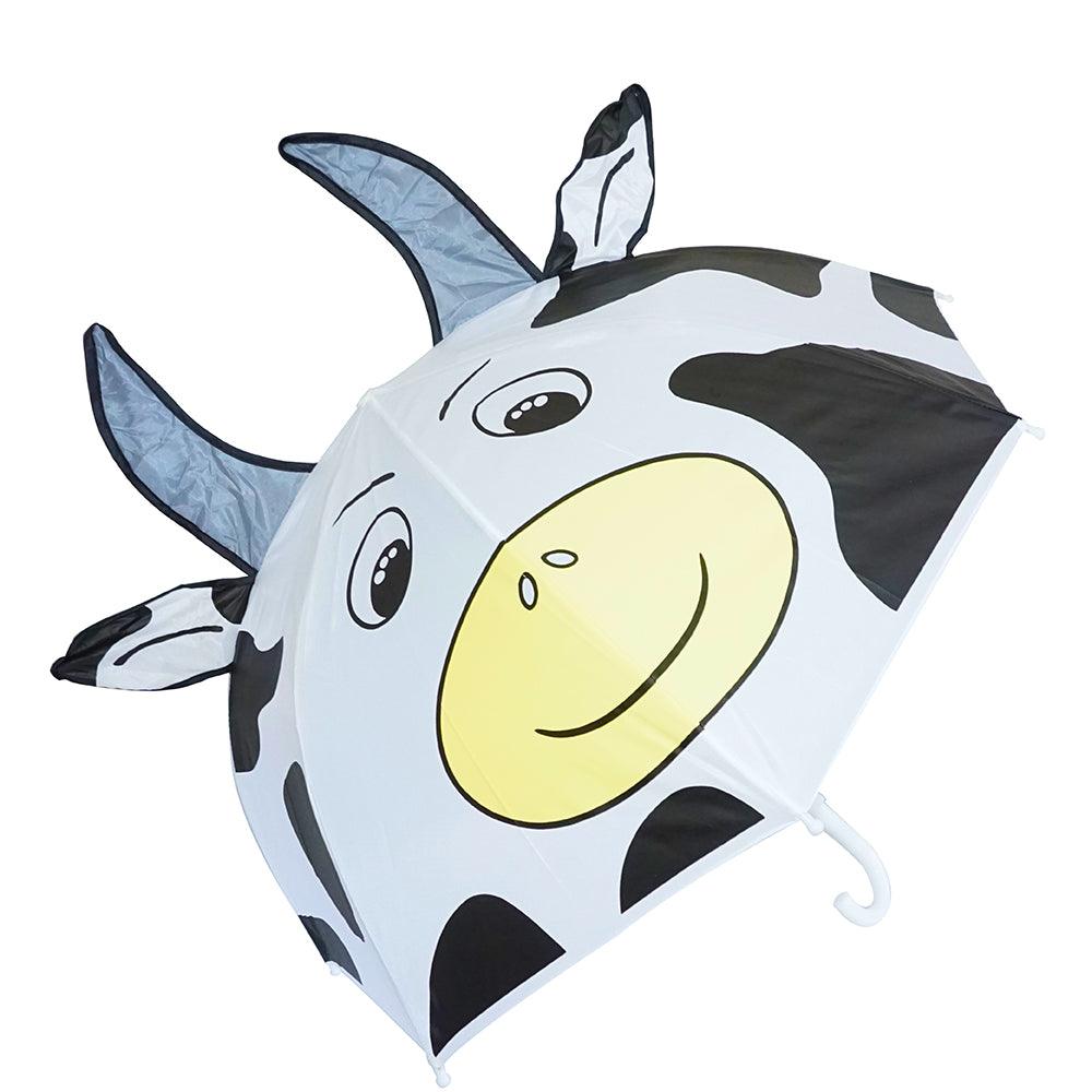 Kiddi Choice 3D Pop-Up Milk Cow White Cute Umbrella - Scuba Choice