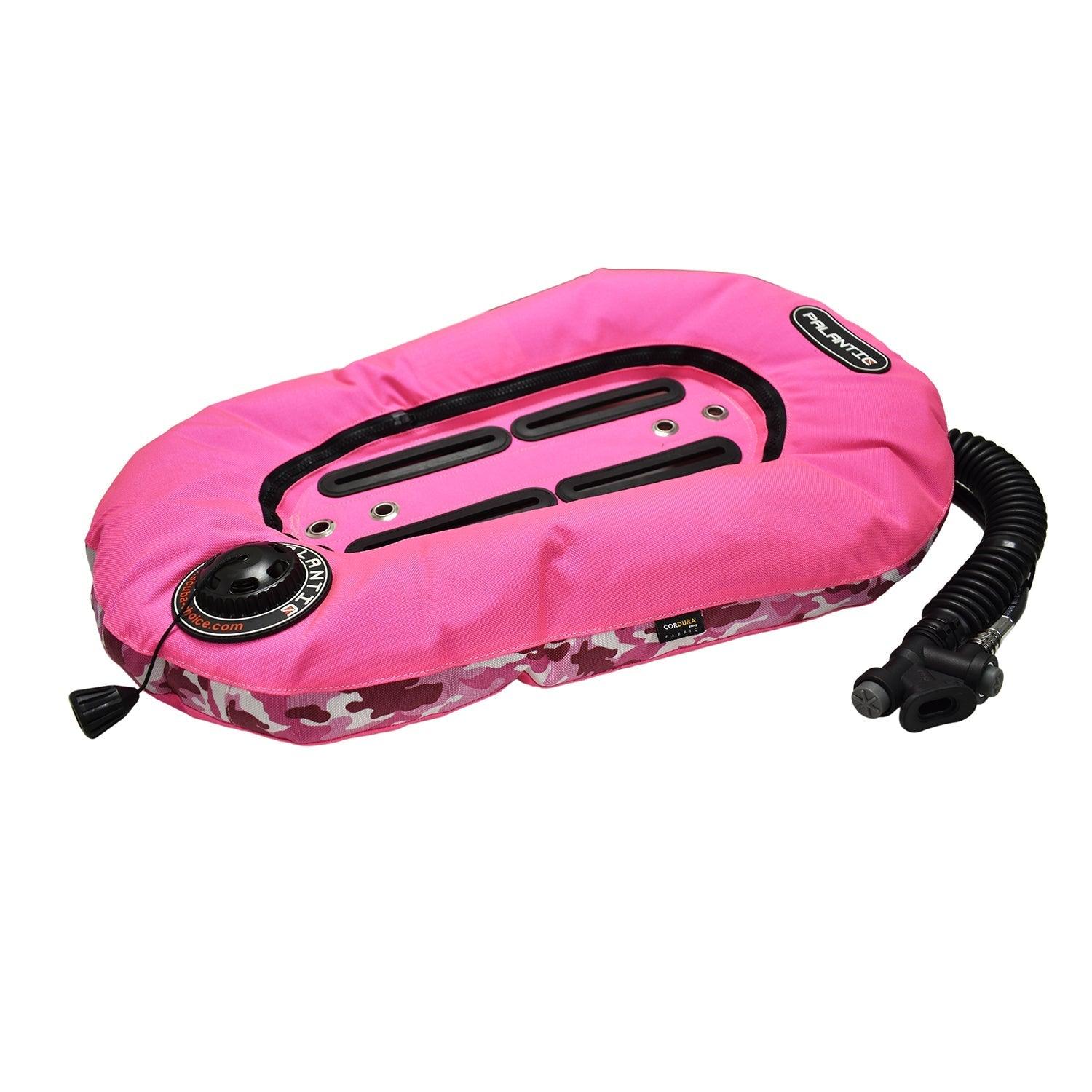 Palantic Neptune Pro Diving Donut Wing Single Tank 30lbs, Pink w/ Pink Camo Accent - Scuba Choice