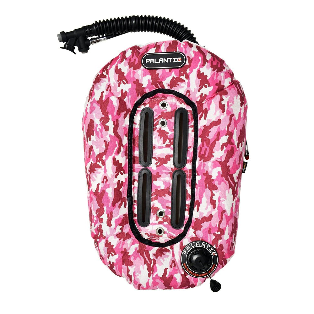 Palantic Neptune Pro Diving Donut Wing Single Tank 30lbs, Pink Camo w/ White Accent - Scuba Choice