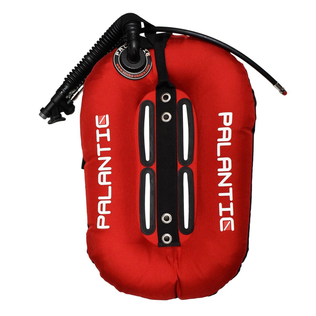 Palantic Neptune Pro Diving Donut Wing Single Tank 30lbs, Red w/ Black Accent - Scuba Choice