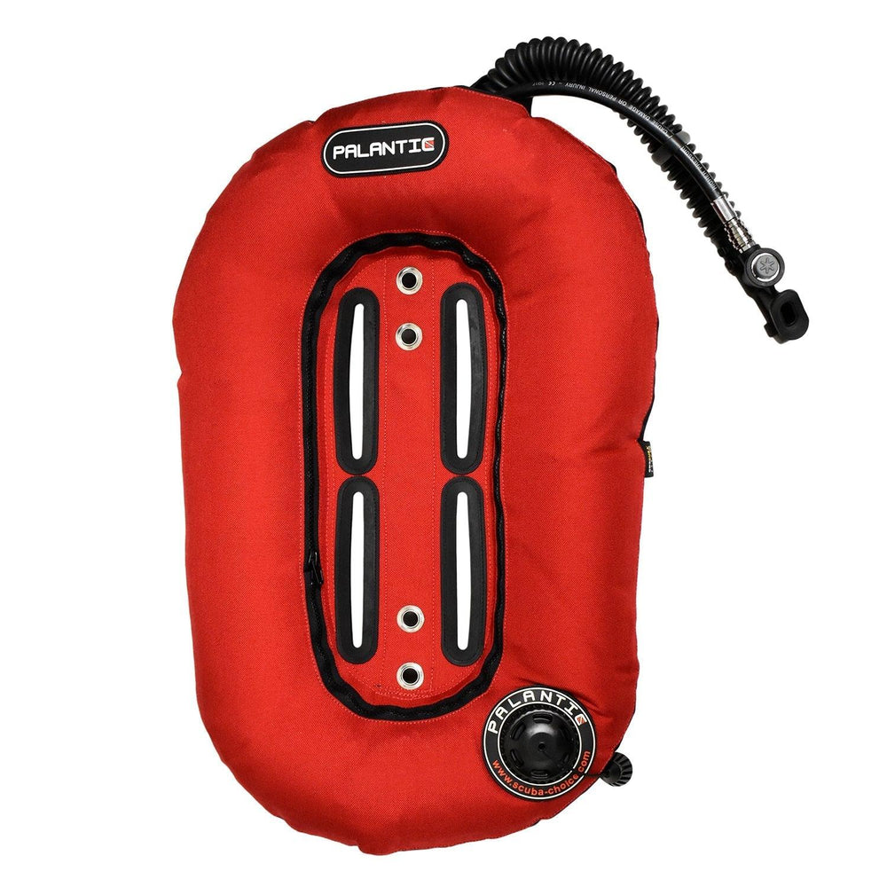 Palantic Neptune Pro Diving Donut Wing Single Tank 30lbs, Red w/ Black Accent - Scuba Choice