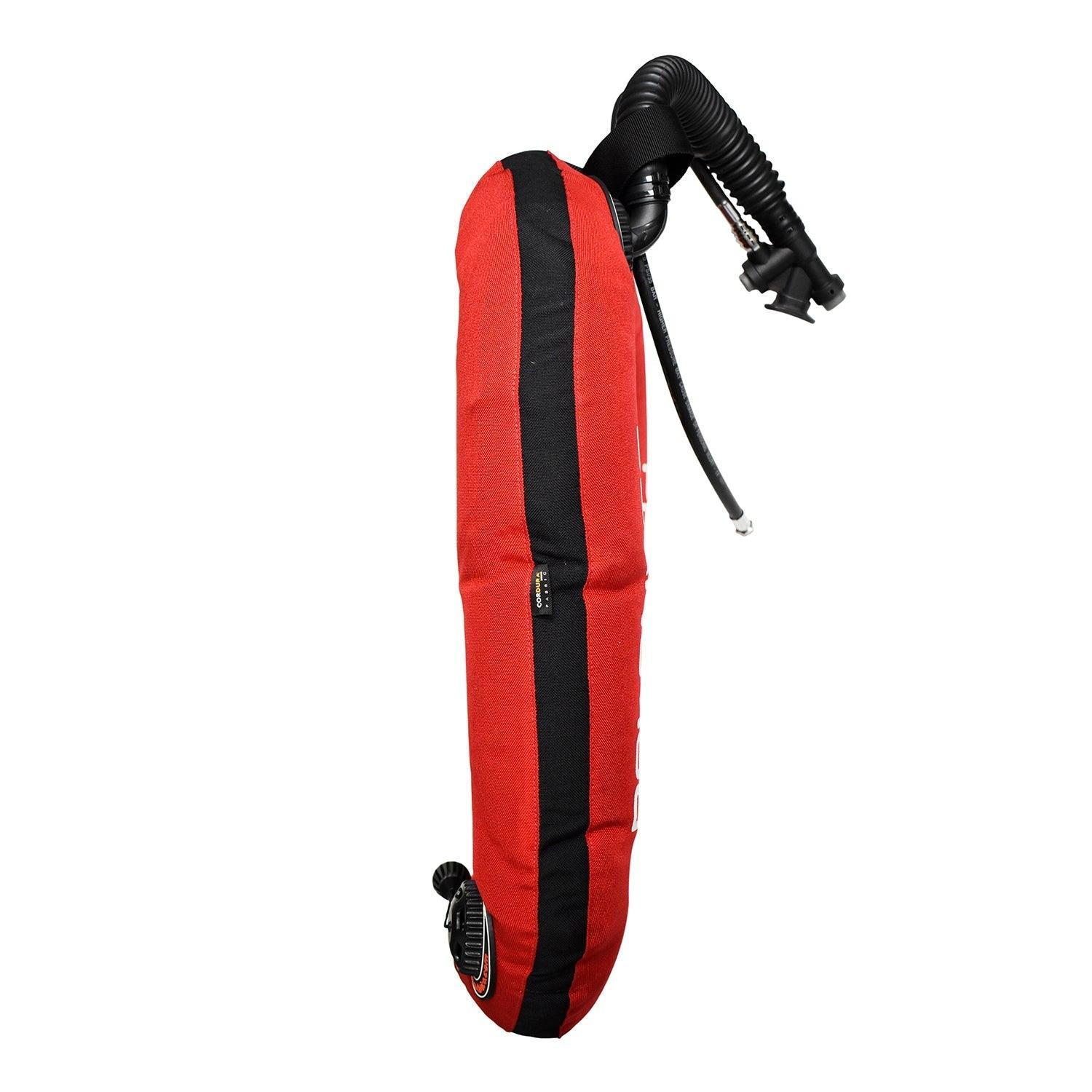 Palantic Neptune Pro Diving Donut Wing Single Tank 30lbs, Red w/ Black Accent - Scuba Choice