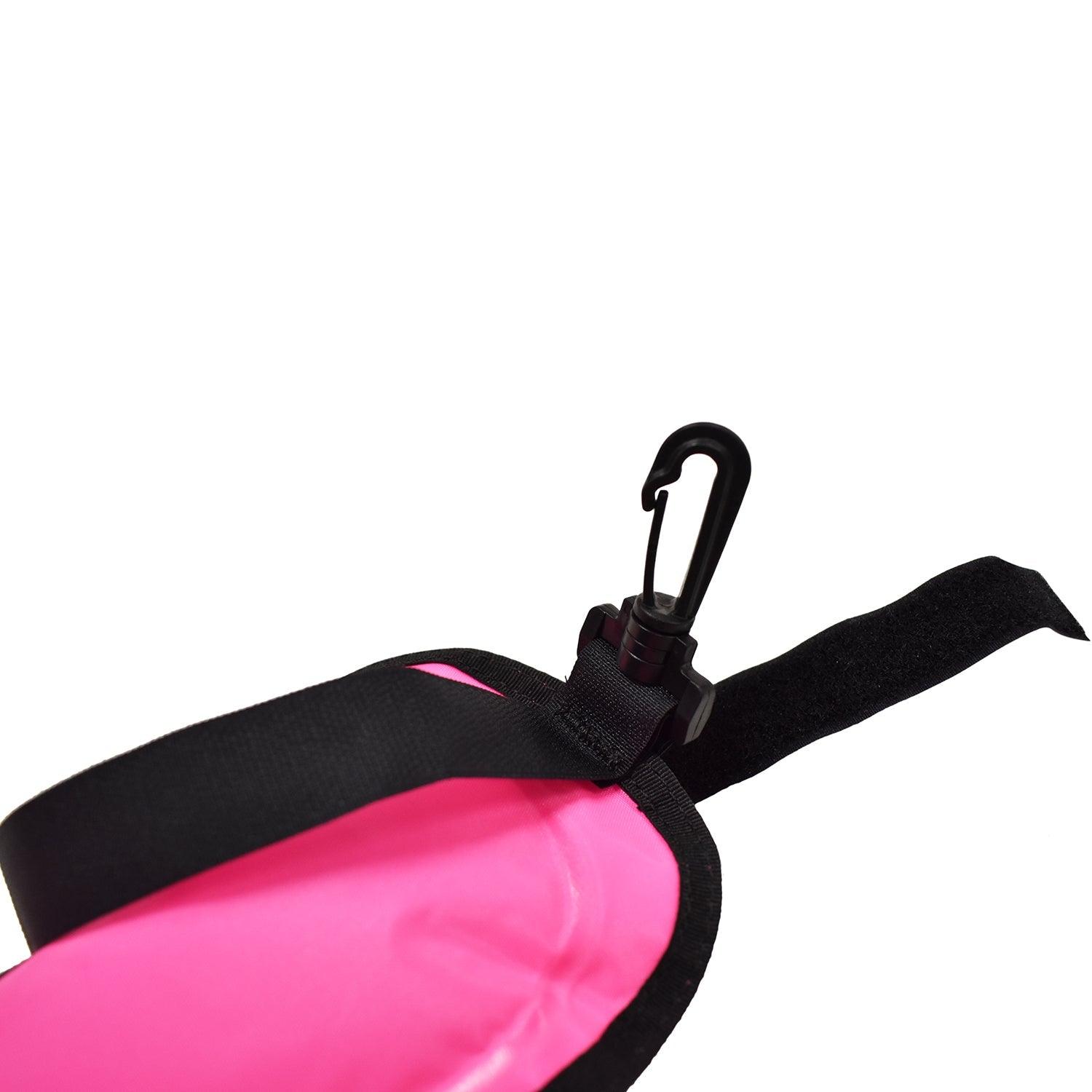 Scuba Diving 4ft Pink Surface Marker Signal Tube w/ Plastic Clip - Scuba Choice